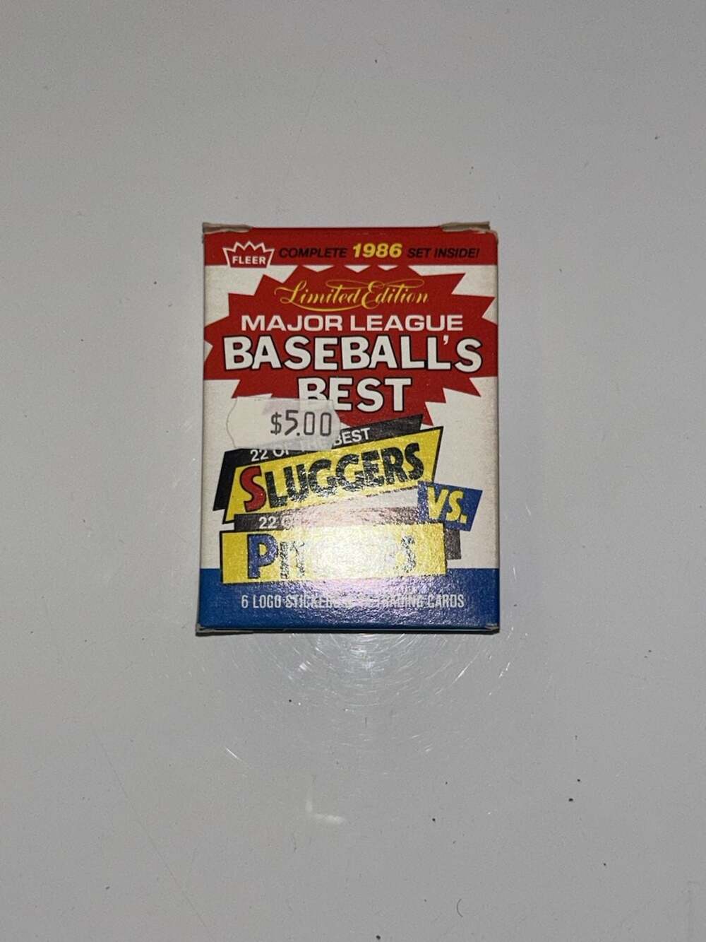 1986 Fleer Baseball's Best Sluggers Vs Pitchers Card Set